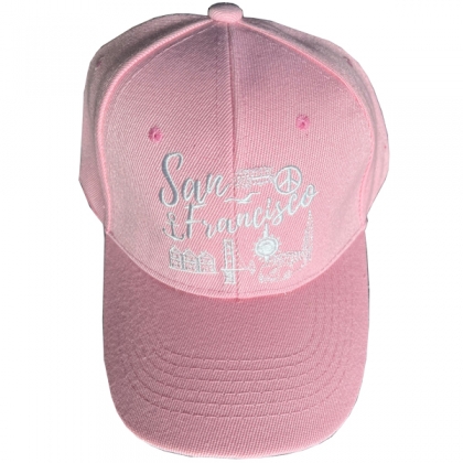 Casquette San Francisco "Symbols" Rose Pâle