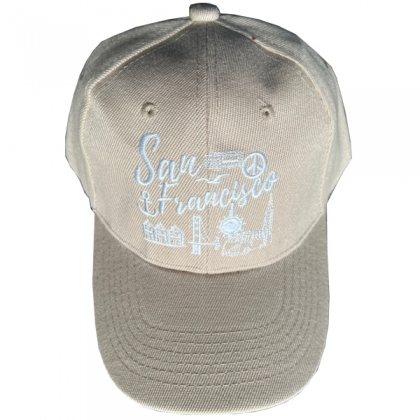 Casquette San Francisco "Symbols" Beige