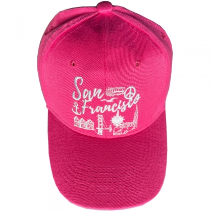 Casquette San Francisco "Symbols" Rose