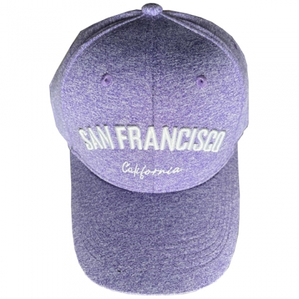 Casquette San Francisco "Classic" Mauve Chiné