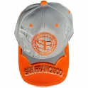 Casquette San Francisco "SF Stamp" Gris et Orange