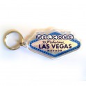 Porte Clé "Welcome to Fabulous Las Vegas" bleu