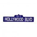 Plaque "Hollywood Blvd" bleue