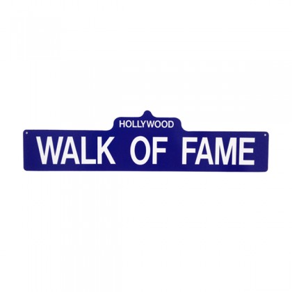 Plaque "Walk Of Fame" bleue