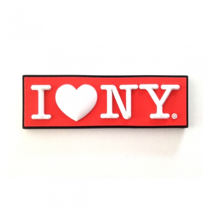 Magnet "I Love New York" caoutchouc rouge