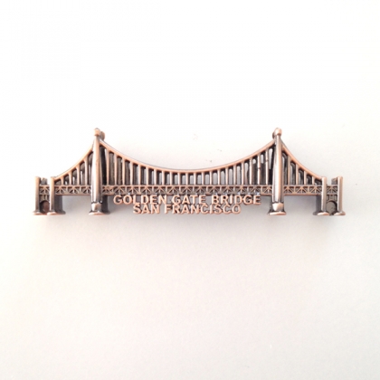 Magnet San Francisco "Golden Gate Bridge" métal cuivre