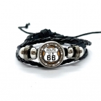 Bracelet Route 66 "8 States 2" Noir