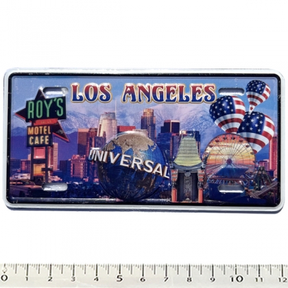 Magnet Los Angeles "Plaque Immatriculation" Symboles