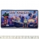 Magnet Los Angeles "Plaque Immatriculation" Symboles