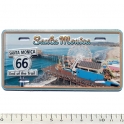 Magnet Santa Monica "Plaque Immatriculation" Pier