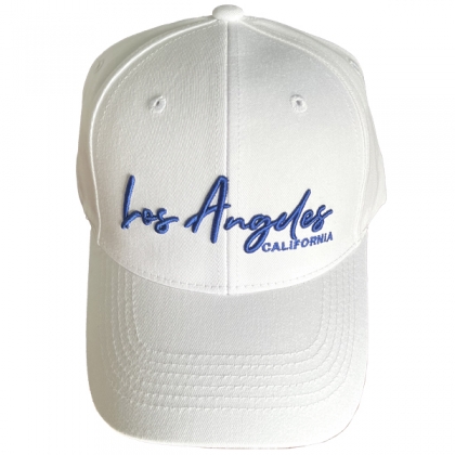 Casquette Los Angeles "Handwriting" Blanche et Bleue