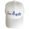 Casquette Los Angeles "Handwriting" Blanche et Bleue