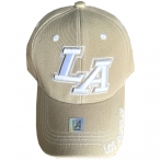 Casquette LA "Los Angeles" Beige et Blanche