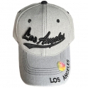 Casquette Los Angeles "Basic" Grise et Noire
