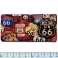 Magnet Route 66 Rectangulaire "Signs" en Relief