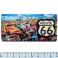 Magnet Route 66 Rectangulaire "Cars" en Relief