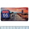 Magnet Route 66 Rectangulaire "Road" en Relief