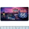 Magnet Route 66 Rectangulaire "Mr D's" en Relief