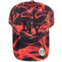 Casquette New York "Smoke" Rouge