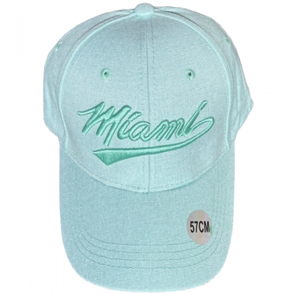 Casquette Miami "Classic" Vert P&acirc;le
