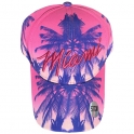 Casquette Miami "Palm" Rose et Violet