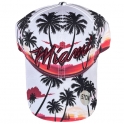 Casquette Miami "Palm" Blanche et Bordeaux