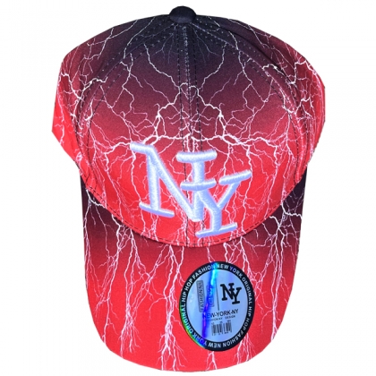 Casquette New York "Thunder" Rouge