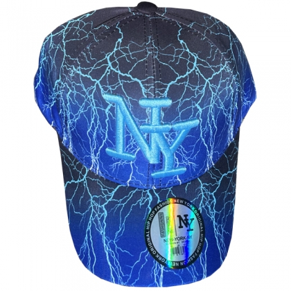 Casquette New York "Thunder" Noire et Bleu