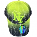 Casquette New York "Thunder" Jaune Fluo et Noire