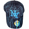 Casquette New York "Thunder" Noire et Bleu Ciel