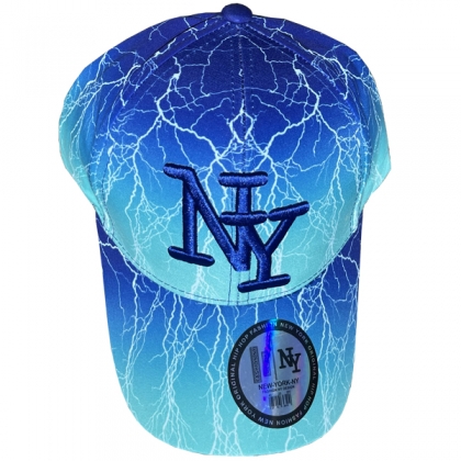 Casquette New York "Thunder" Bleu et Turquoise