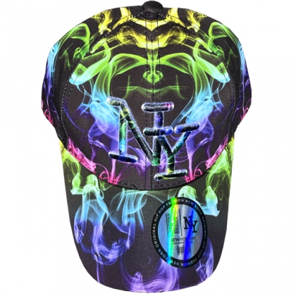 Casquette New York "Fum&eacute;e" Rainbow