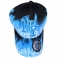 Casquette New York "Flammes" Bleu et Noir