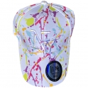 Casquette New York "Paint Spots" Rainbow Blanche