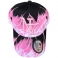 Casquette New York "Flammes" Rose et Noir