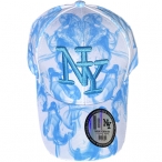 Casquette New York "Fumée" Bleu et Blanche
