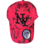 Casquette New York "Fumée" Rose